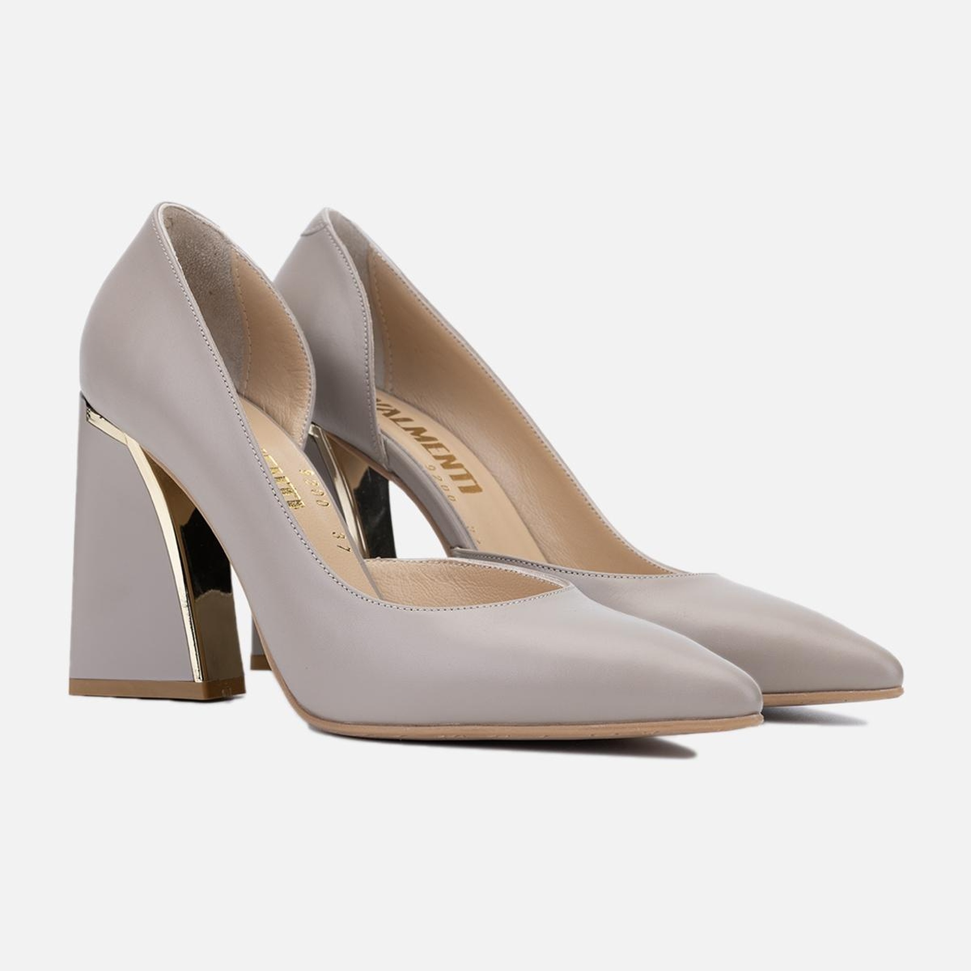 Valmenti Avıor Kadın Vizon Hakiki Deri Topuklu Ayakkabı