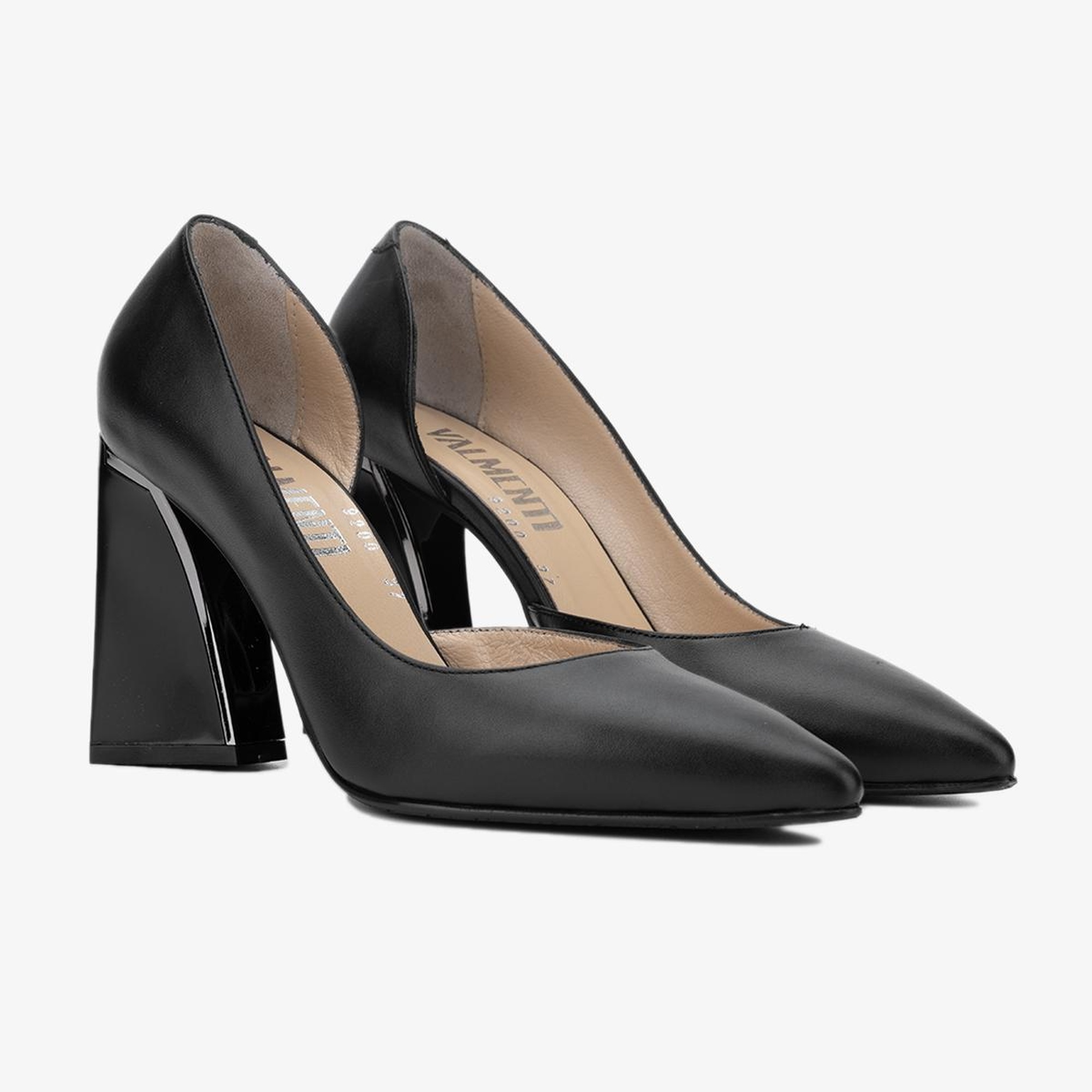 Valmenti Avıor Kadın Siyah Hakiki Deri Topuklu Ayakkabı