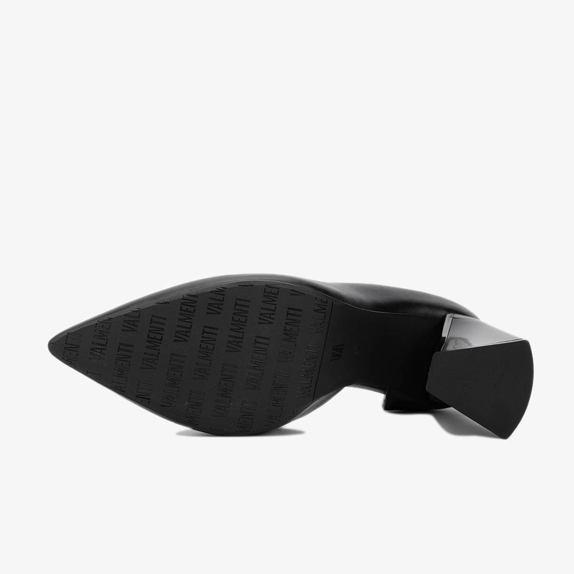 Valmenti Avıor Kadın Siyah Hakiki Deri Topuklu Ayakkabı