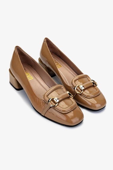  Valmenti Kadın Bej Topuklu Ayakkabı