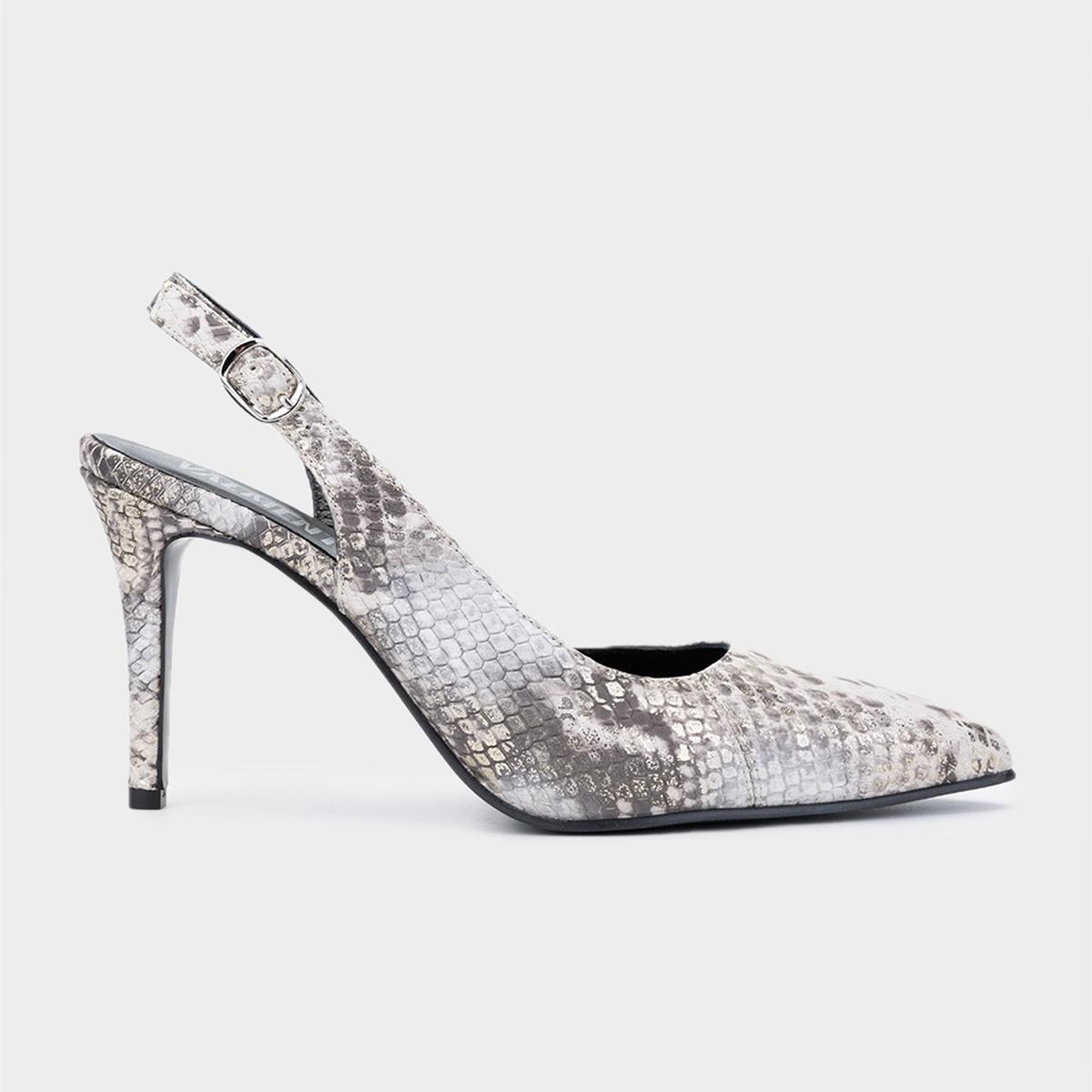 Valmenti Tpillo Kadın Bej Hakiki Deri Topuklu Ayakkabı