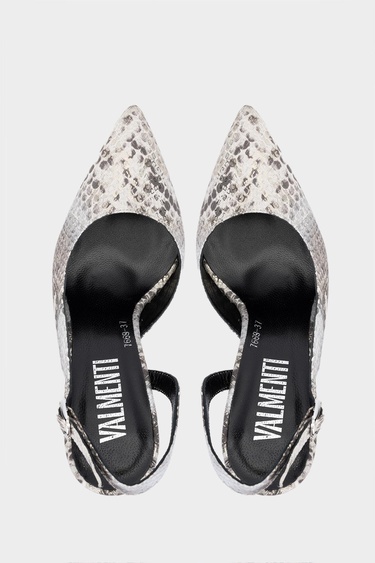  Valmenti Tpillo Kadın Bej Hakiki Deri Topuklu Ayakkabı