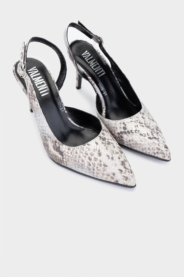  Valmenti Tpillo Kadın Bej Hakiki Deri Topuklu Ayakkabı