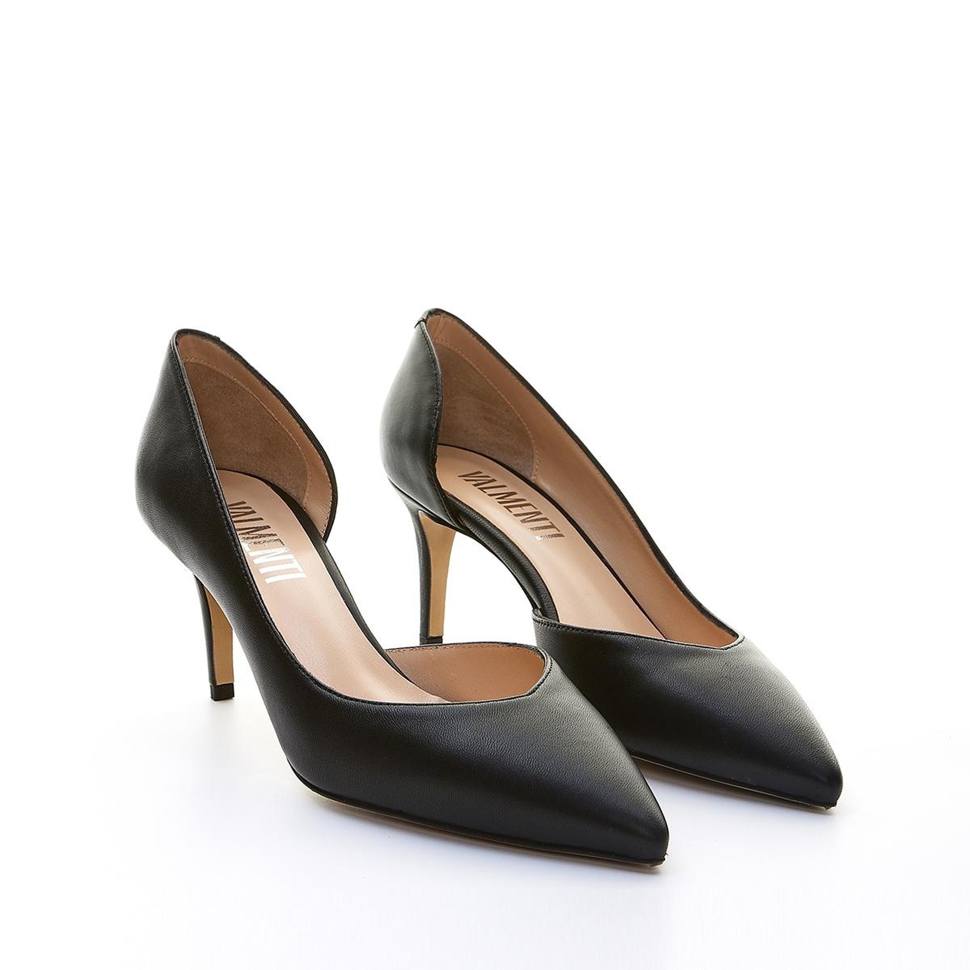 Valmenti Ricci Kadın Siyah Hakiki Deri Topuklu Ayakkabı