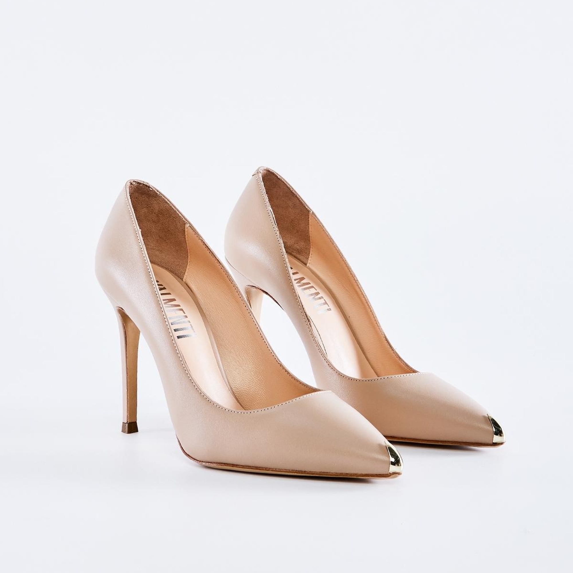 Valmenti Caroline Kadın Nude Hakiki Deri Topuklu Ayakkabı