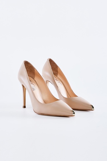 Valmenti Caroline Kadın Nude Hakiki Deri Topuklu Ayakkabı