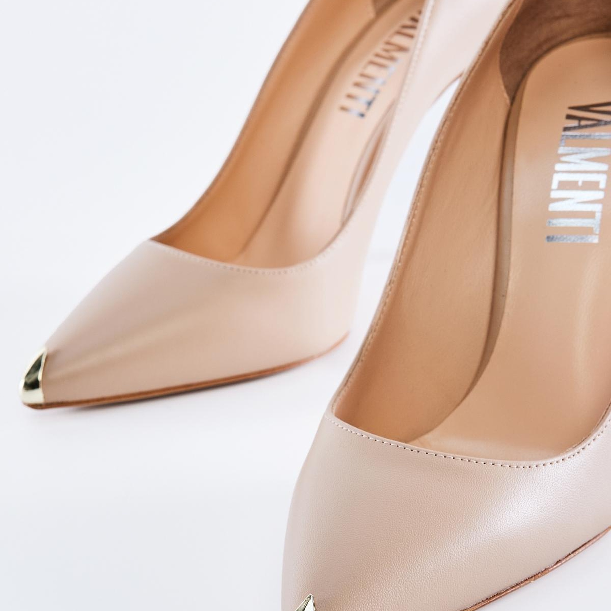 Valmenti Caroline Kadın Nude Hakiki Deri Topuklu Ayakkabı