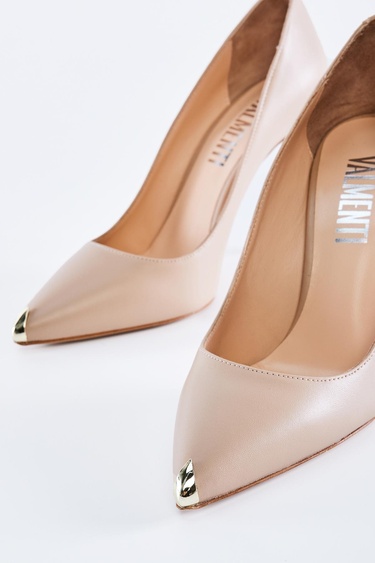  Valmenti Caroline Kadın Nude Hakiki Deri Topuklu Ayakkabı