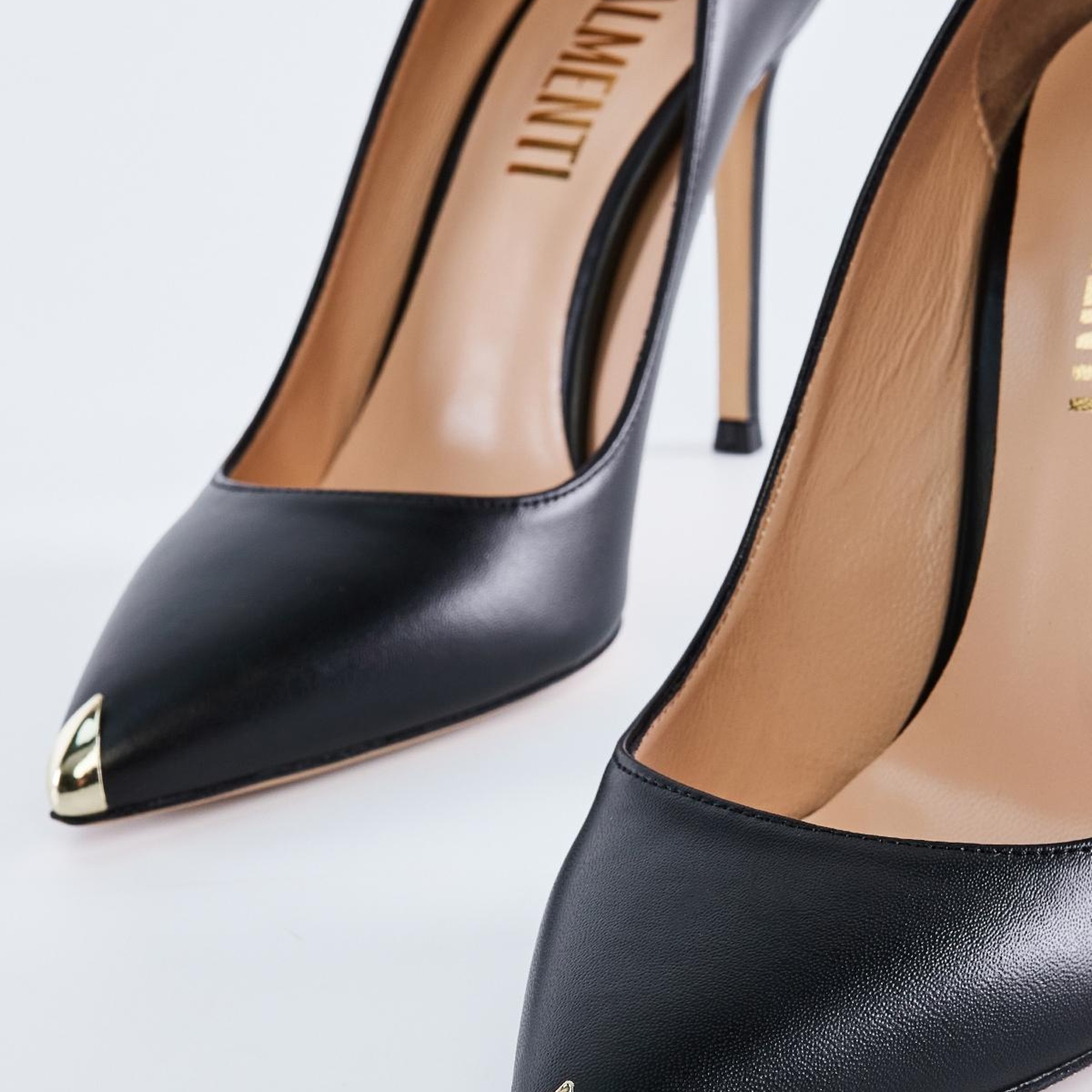 Valmenti Caroline Kadın Siyah Hakiki Deri Topuklu Ayakkabı