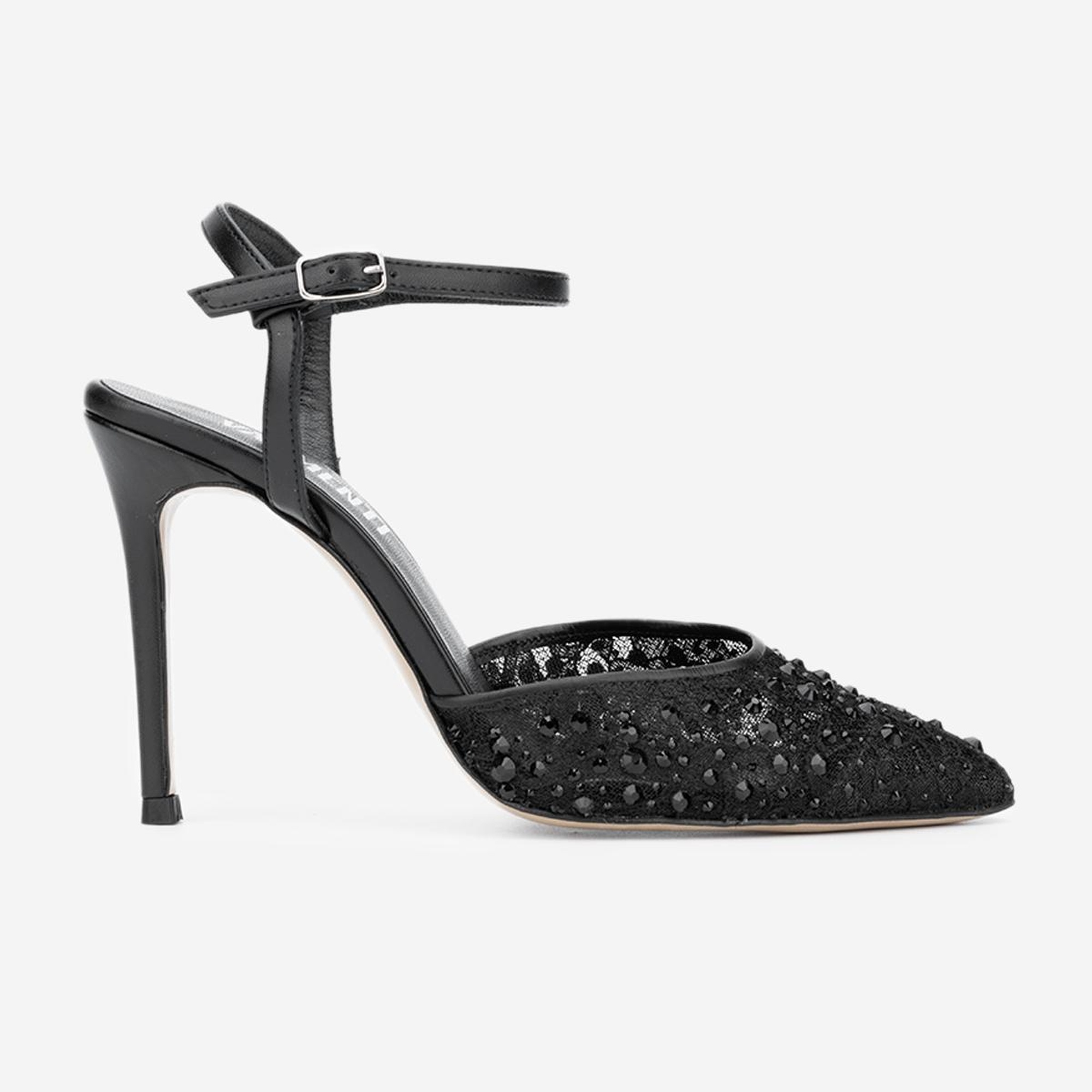 Valmenti Xaz Kadın Siyah Vegan Topuklu Ayakkabı