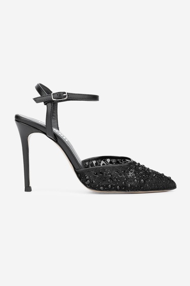  Valmenti Xaz Kadın Siyah Vegan Topuklu Ayakkabı