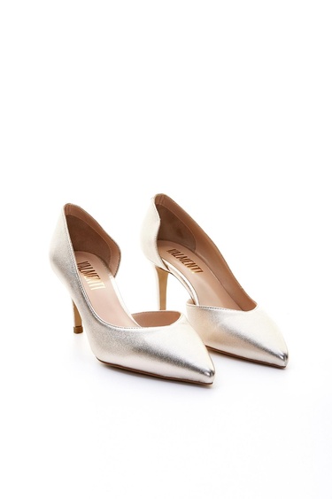  Valmenti Ricci Kadın Dore Hakiki Deri Topuklu Ayakkabı