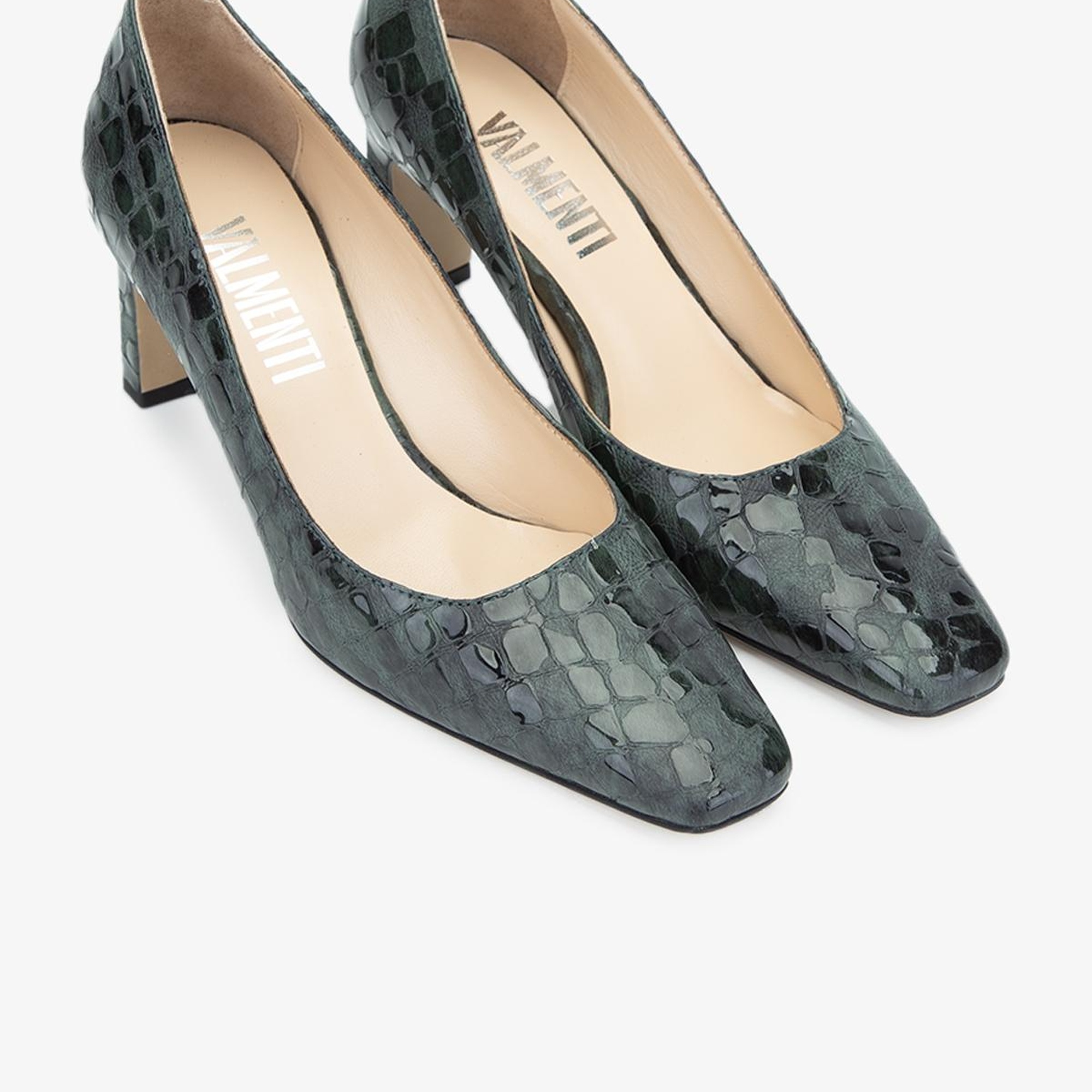 Valmenti Nexy Kadın Yeşil Hakiki Deri Topuklu Ayakkabı