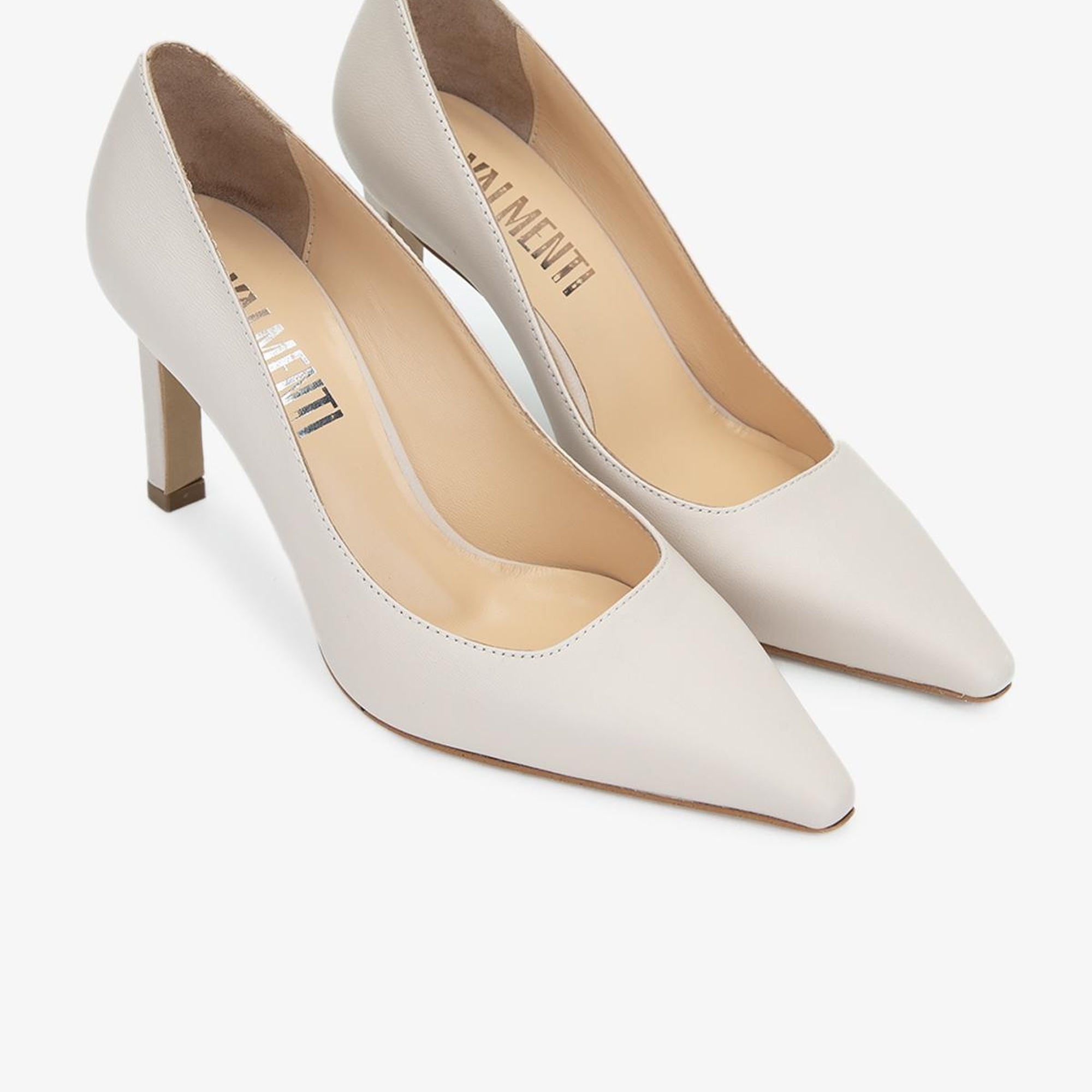 Valmenti Nuc Kadın Taş Hakiki Deri Topuklu Ayakkabı