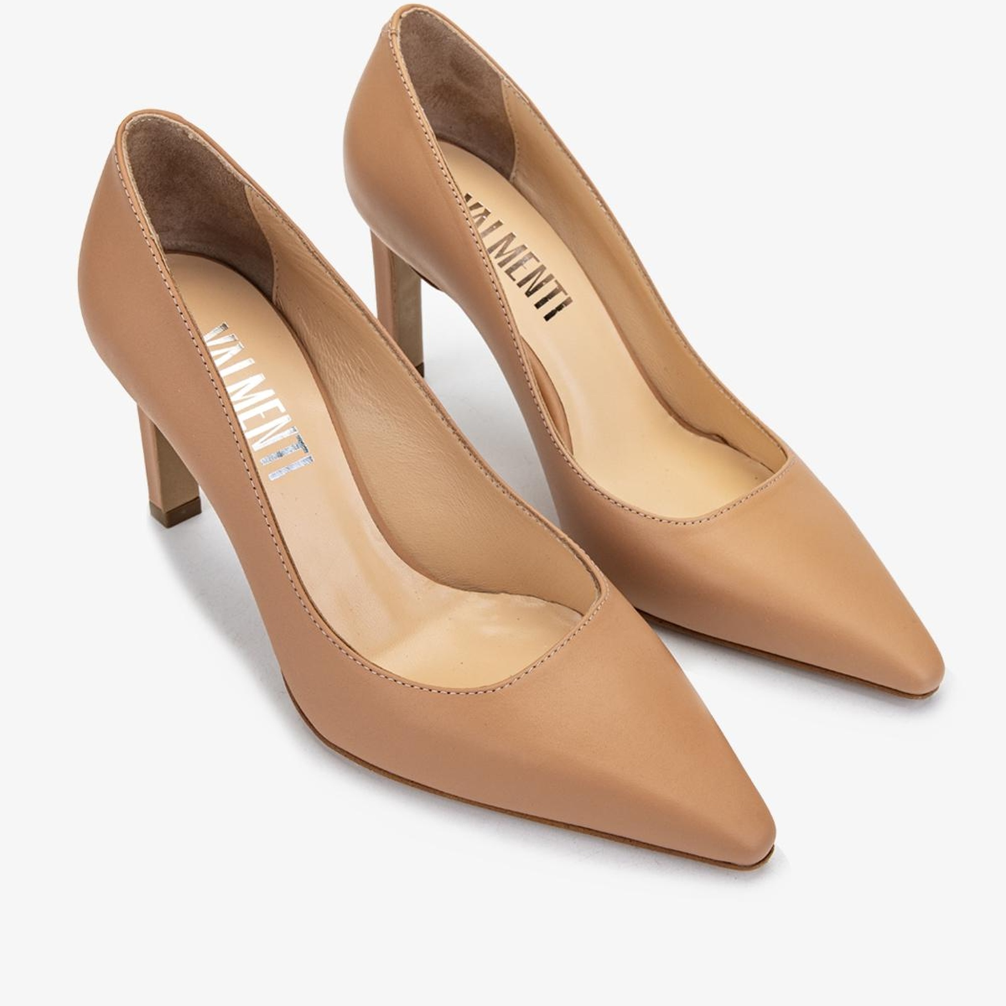Valmenti Nuc Kadın Nude Hakiki Deri Topuklu Ayakkabı