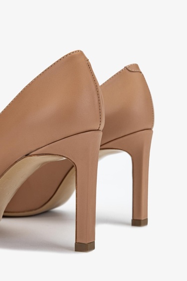  Valmenti Nuc Kadın Nude Hakiki Deri Topuklu Ayakkabı