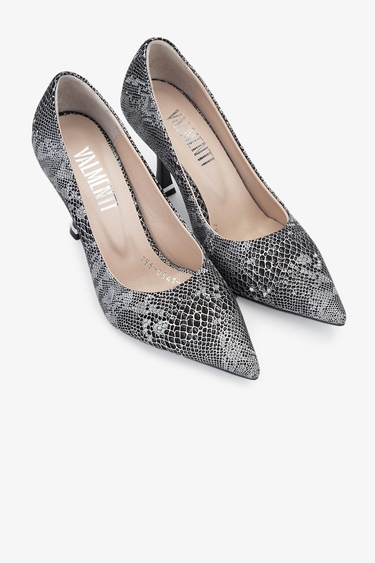  Valmenti Rigel Kadın Siyah Hakiki Deri Topuklu Ayakkabı