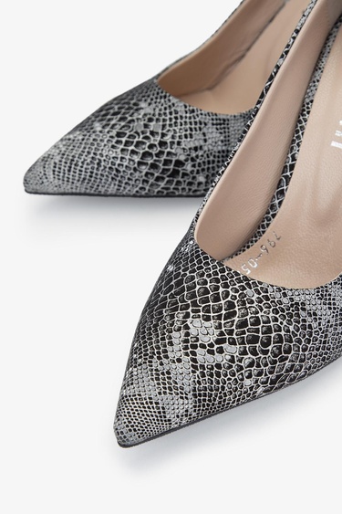  Valmenti Rigel Kadın Siyah Hakiki Deri Topuklu Ayakkabı