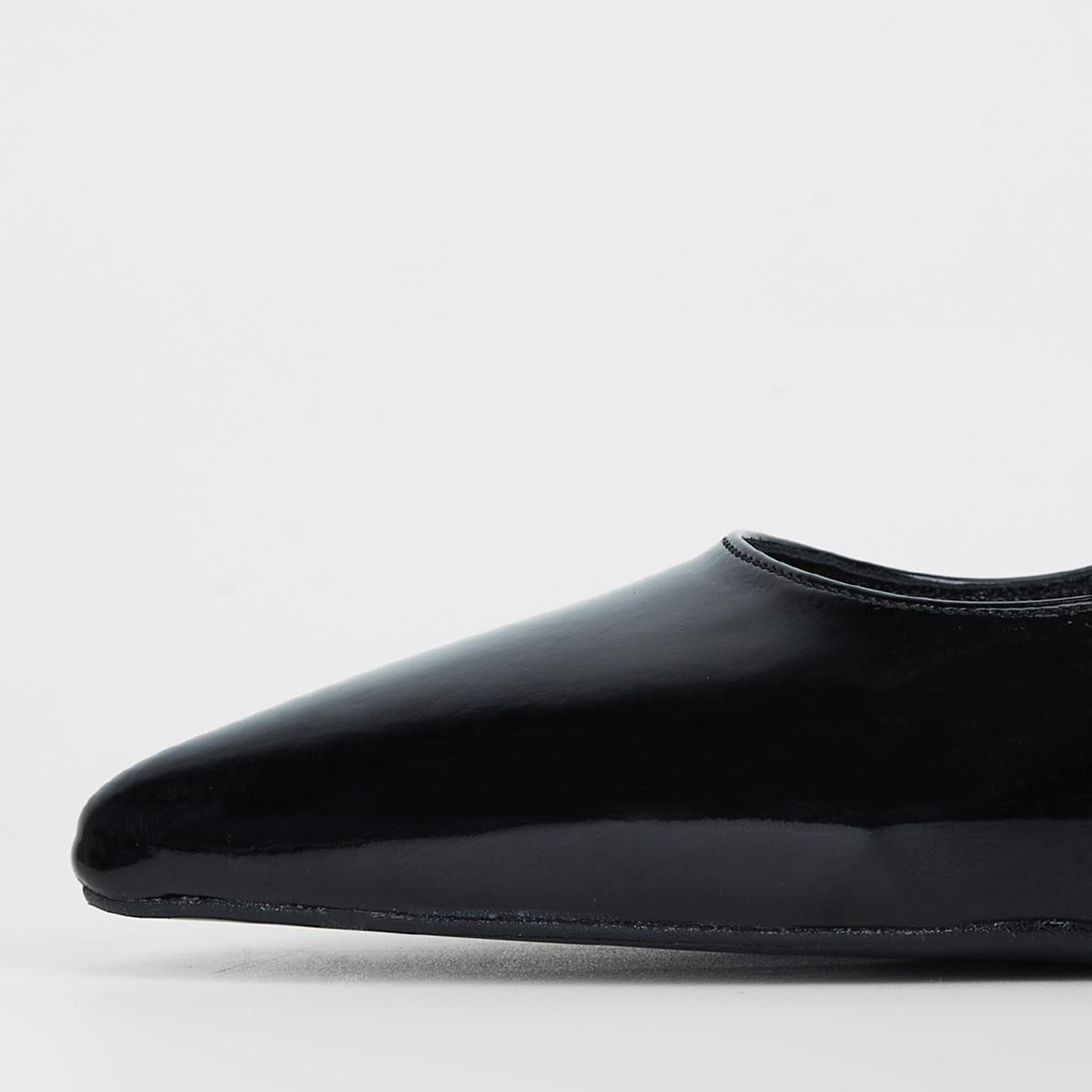 Valmenti Kadın Siyah Rugan Vegan Topuklu Ayakkabı