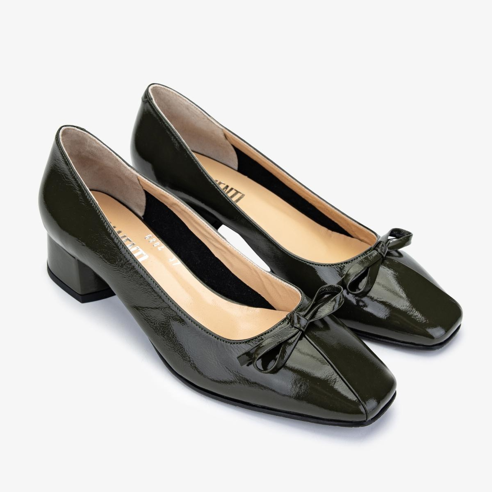 Valmenti Kadın Hakiki Deri Yeşil Topuklu Ayakkabı