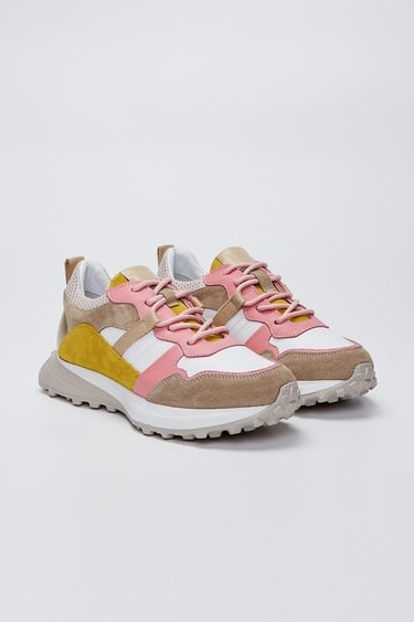  Valmenti İndiana Kadın Pembe Multi Hakiki Deri Spor Ayakkabı