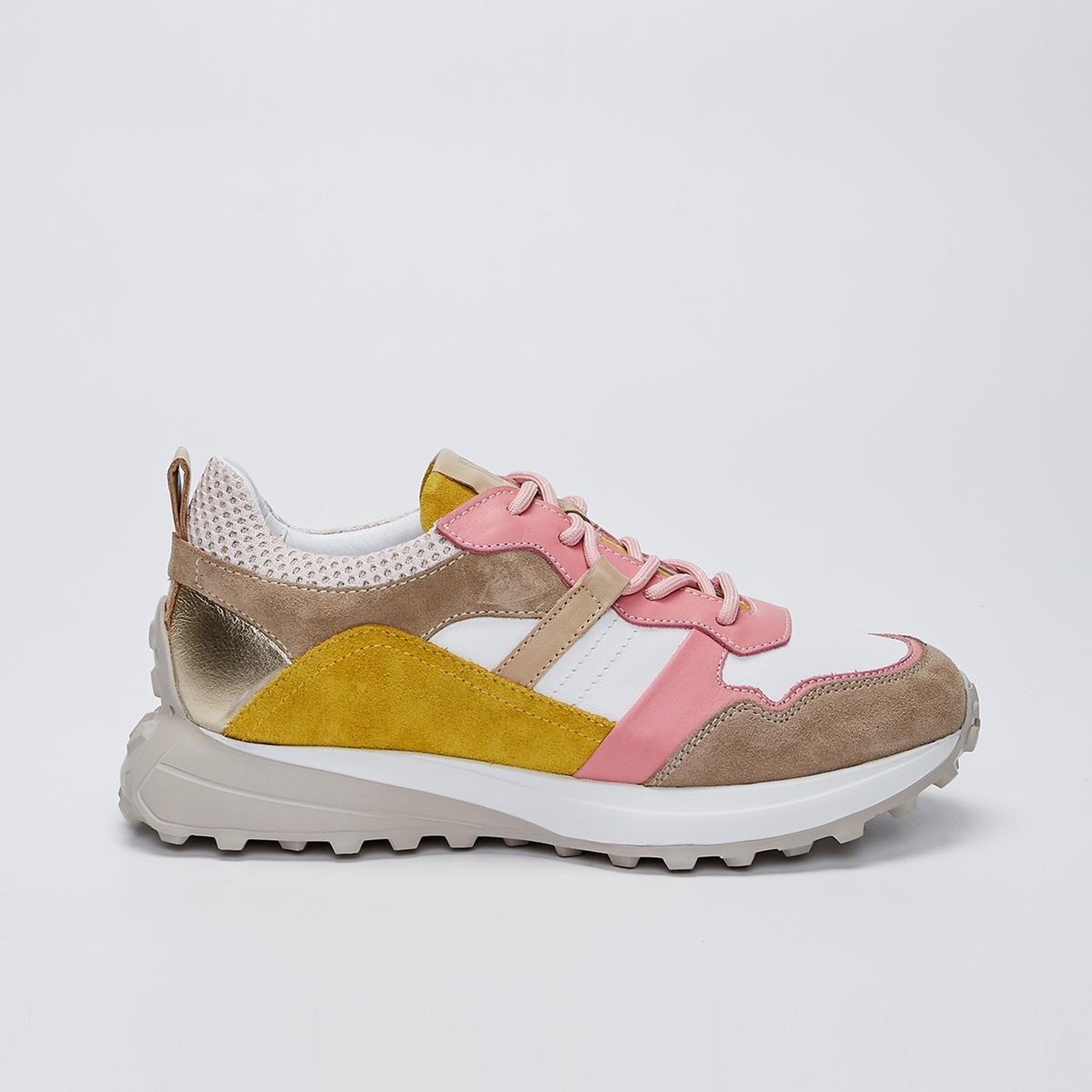 Valmenti İndiana Kadın Pembe Multi Hakiki Deri Spor Ayakkabı