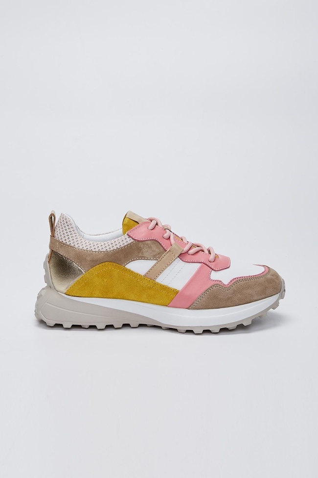  Valmenti İndiana Kadın Pembe Multi Hakiki Deri Spor Ayakkabı