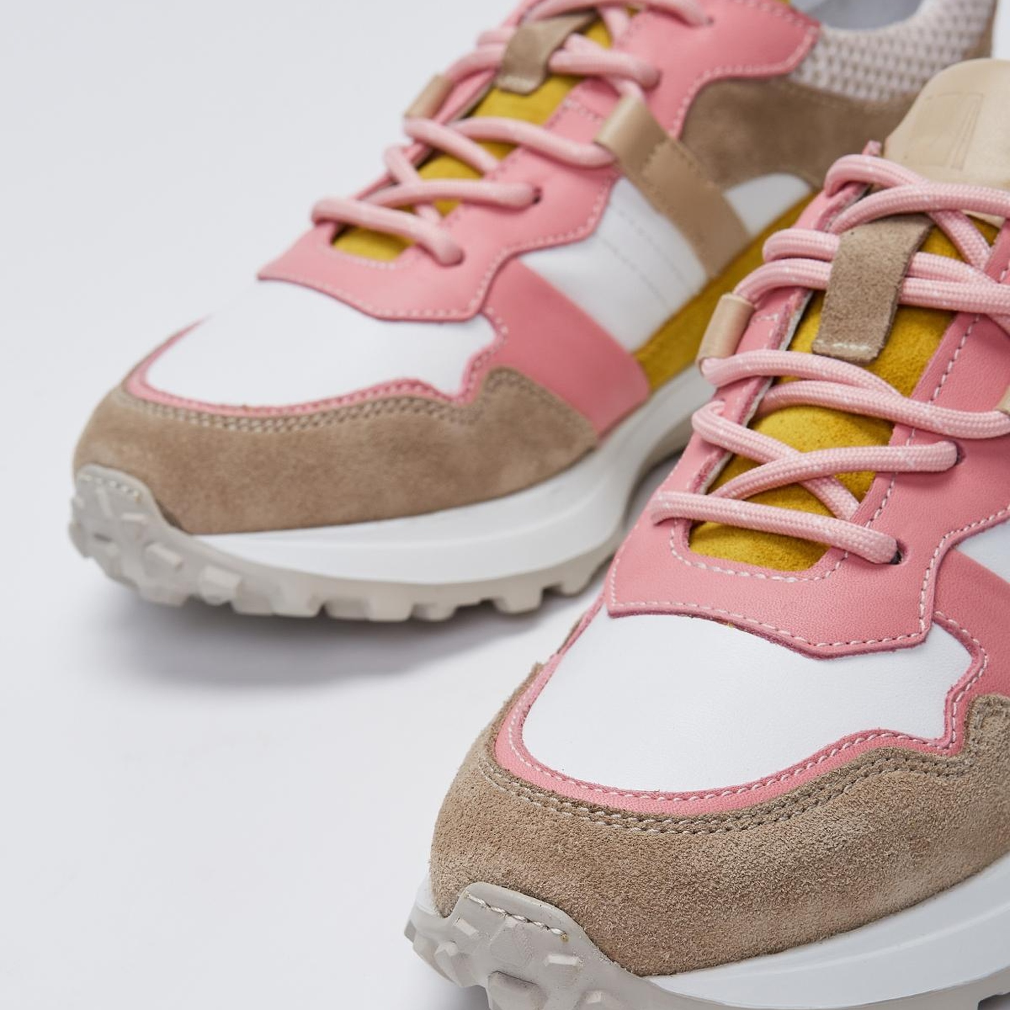 Valmenti İndiana Kadın Pembe Multi Hakiki Deri Spor Ayakkabı