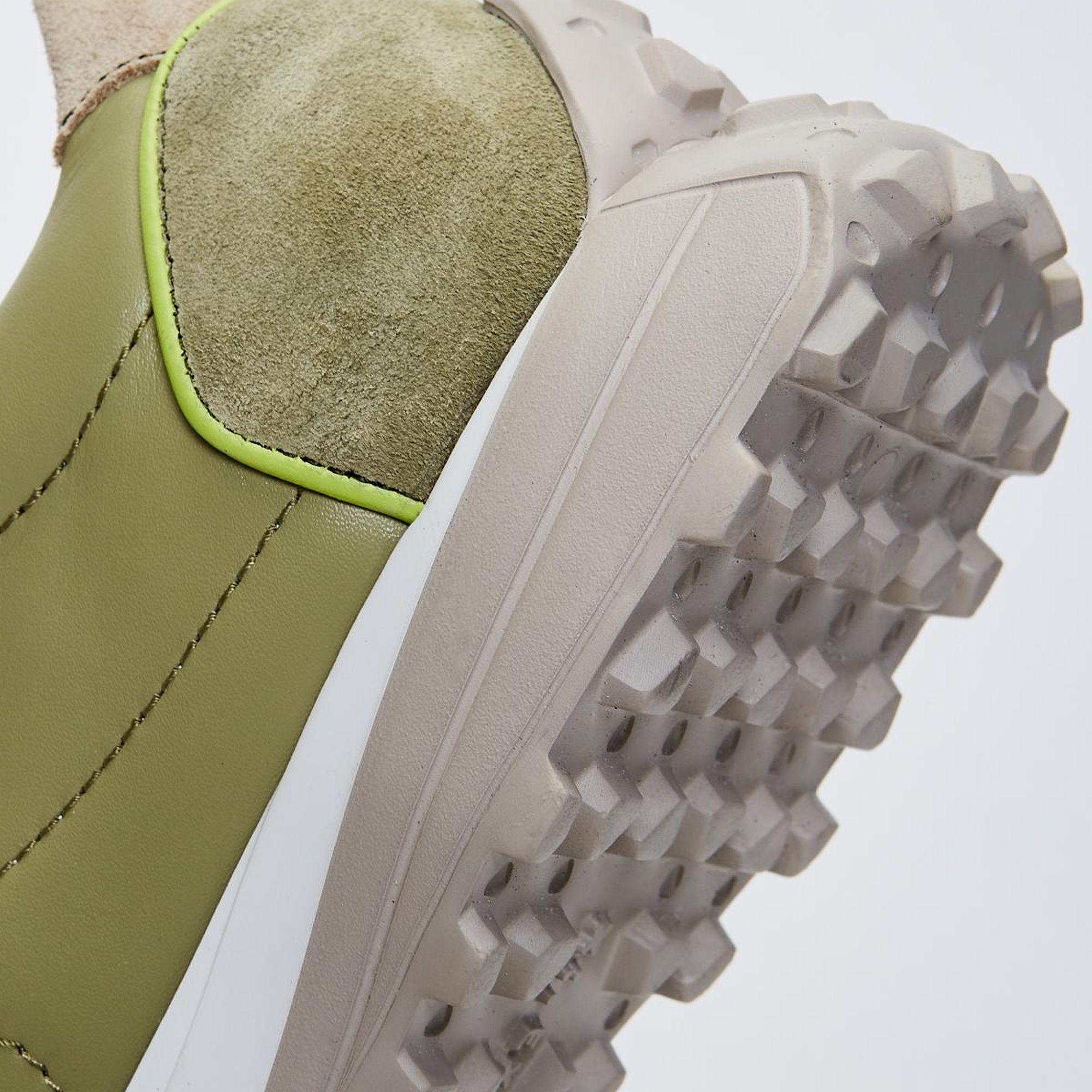 Valmenti Jianna Kadın Haki Hakiki Deri Spor Ayakkabı