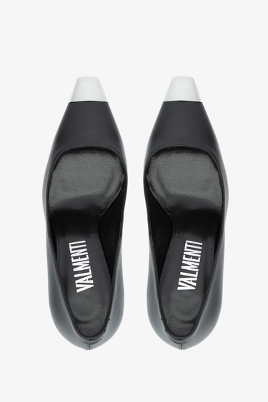  Valmenti Zimzy Kadın Siyah Hakiki Deri Topuklu Ayakkabı