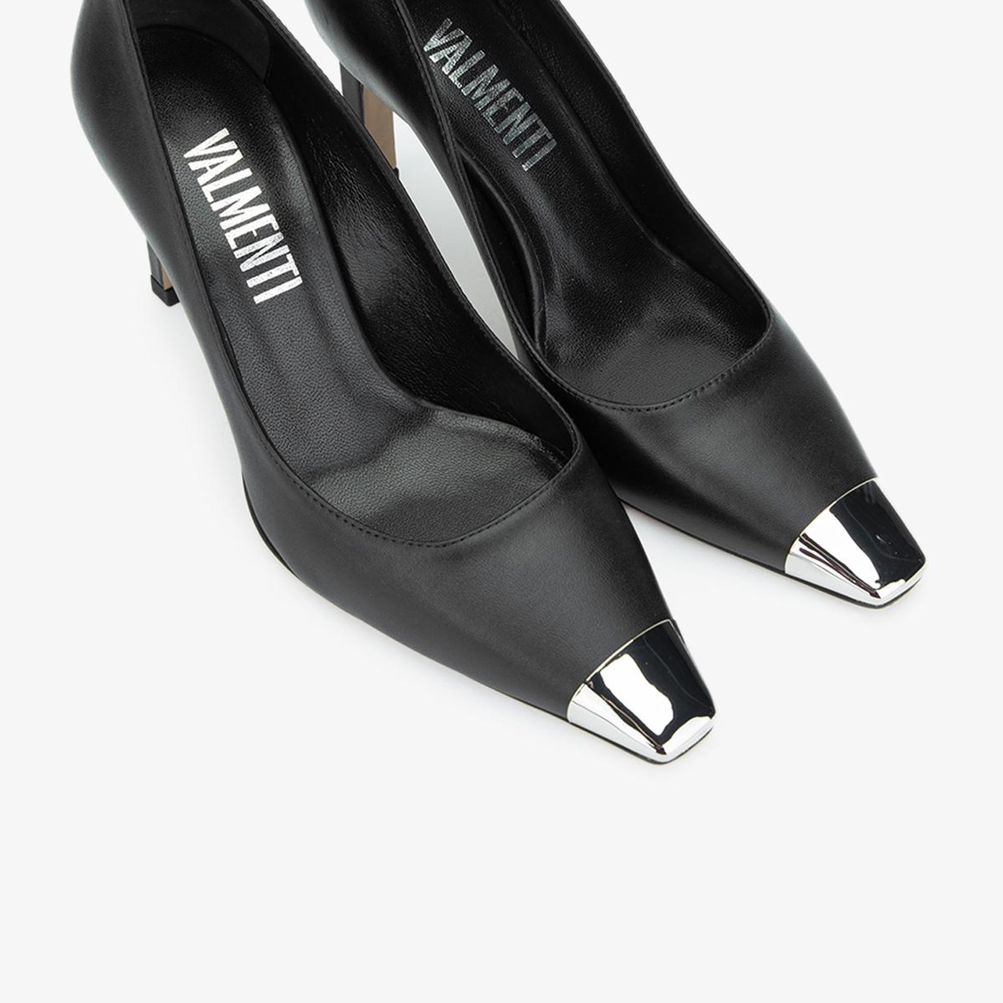 Valmenti Zimzy Kadın Siyah Hakiki Deri Topuklu Ayakkabı