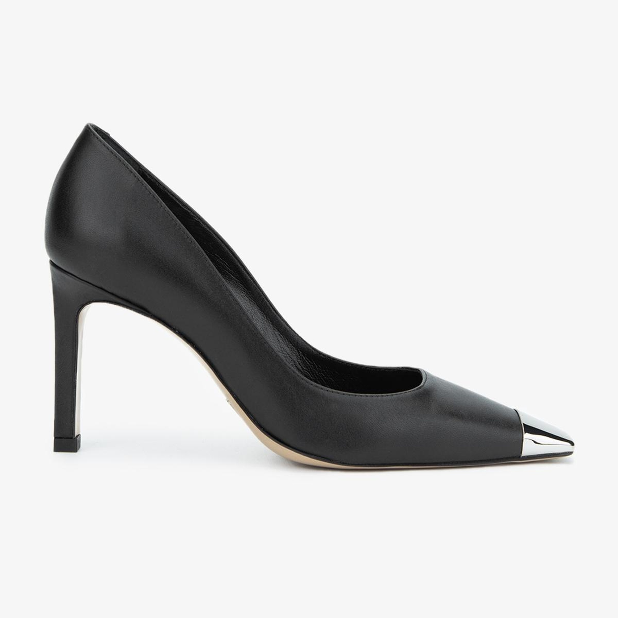 Valmenti Zimzy Kadın Siyah Hakiki Deri Topuklu Ayakkabı