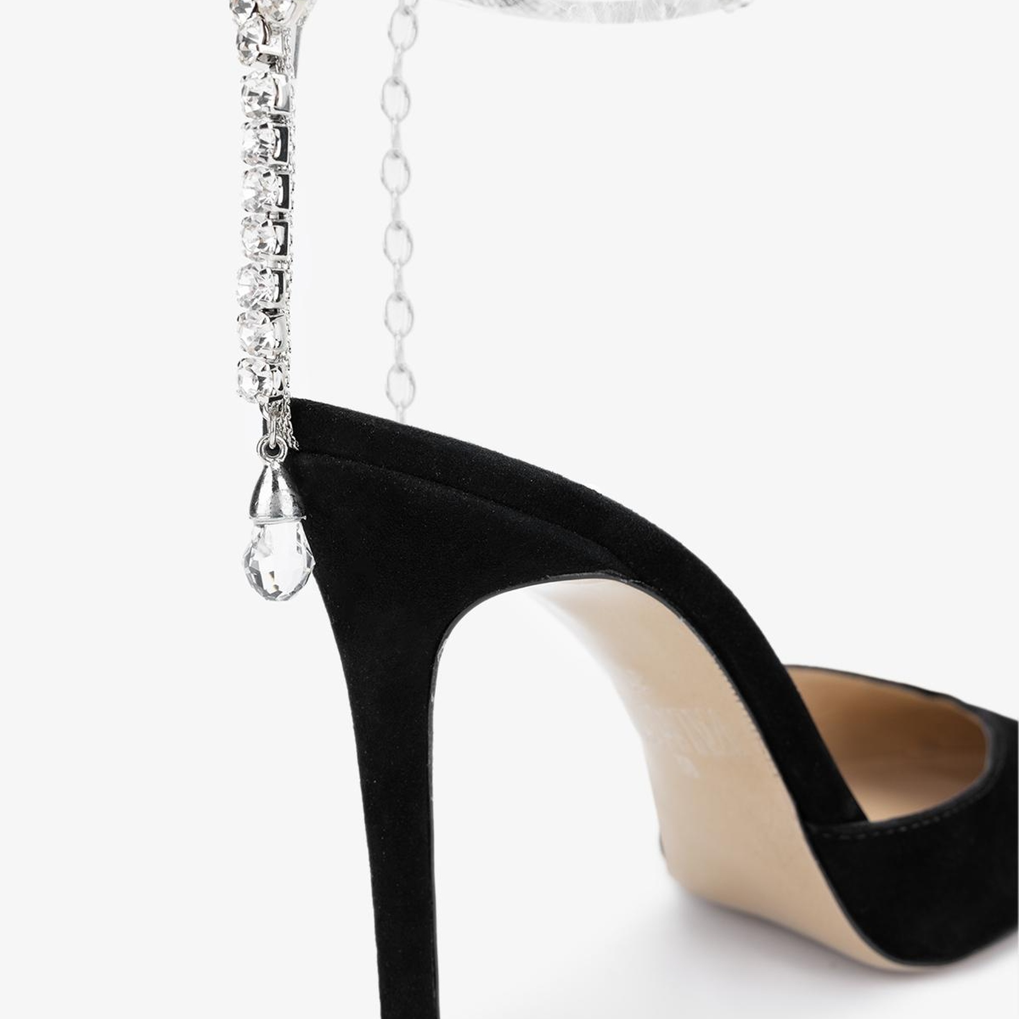 Valmenti Calla Kadın Siyah Süet Hakiki Deri Topuklu Ayakkabı