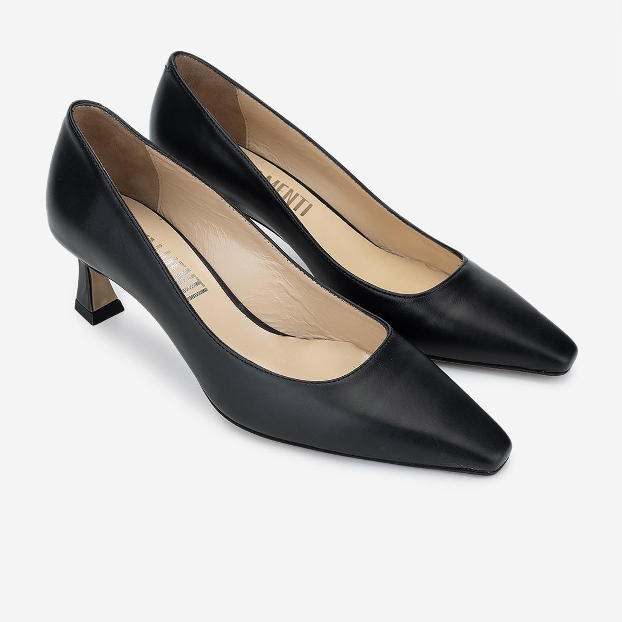 Valmenti Sergio Kadın Siyah Hakiki Deri Topuklu Ayakkabı