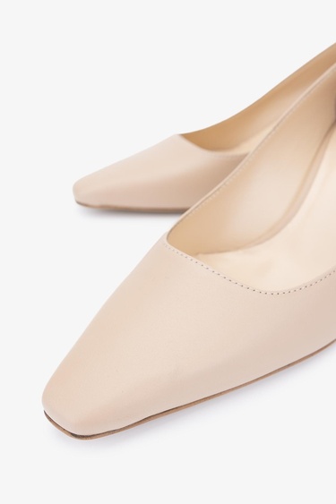  Valmenti Sergio Kadın Nude Hakiki Deri Topuklu Ayakkabı