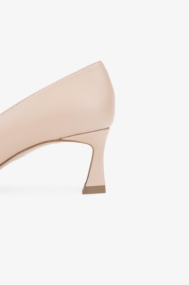  Valmenti Sergio Kadın Nude Hakiki Deri Topuklu Ayakkabı