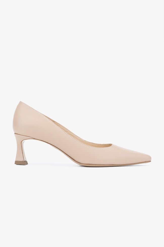  Valmenti Sergio Kadın Nude Hakiki Deri Topuklu Ayakkabı