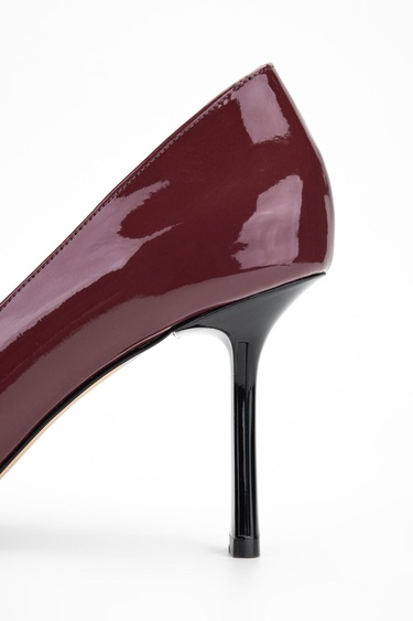  Valmenti Kadın Bordo Hakiki Deri Topuklu Ayakkabı