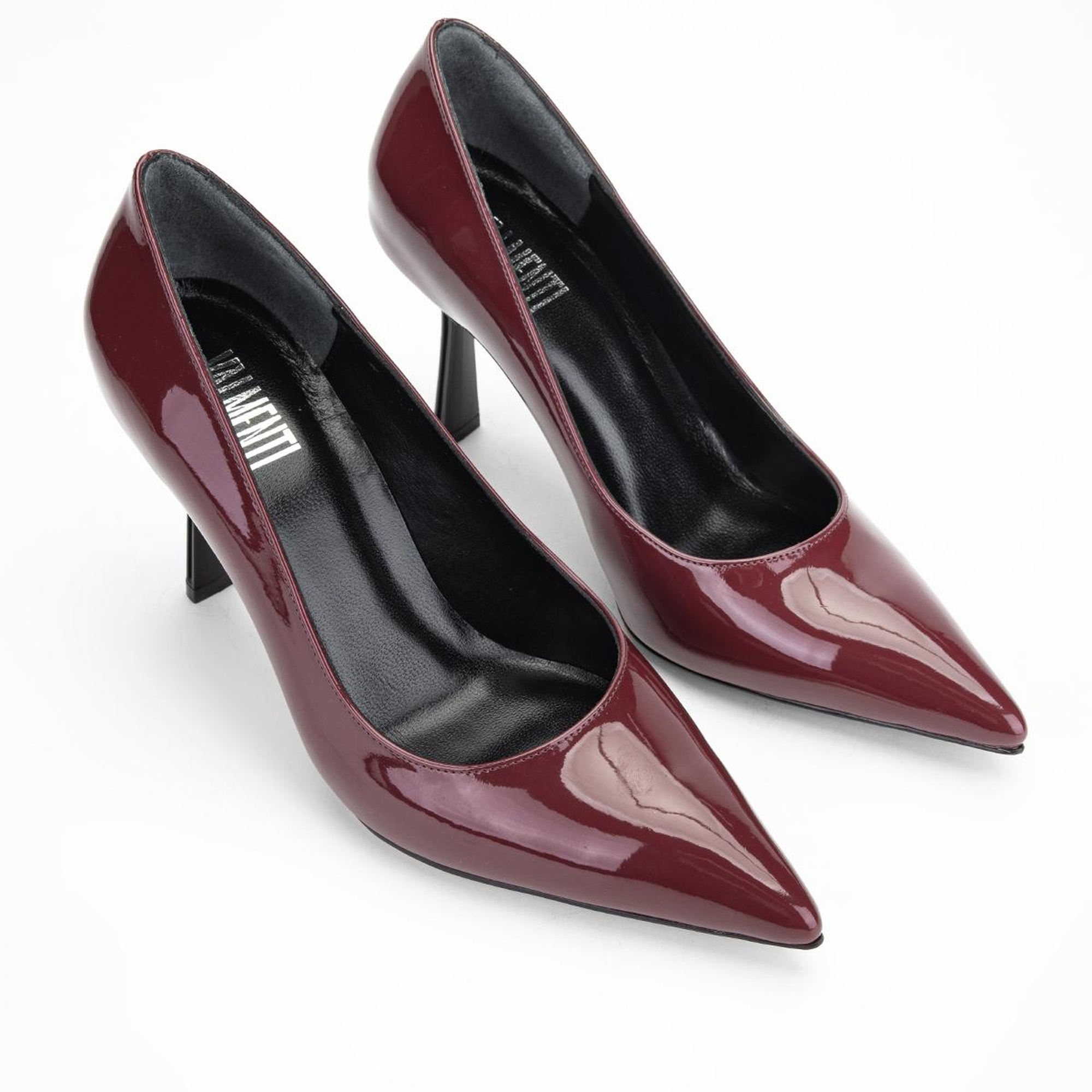 Valmenti Kadın Bordo Hakiki Deri Topuklu Ayakkabı