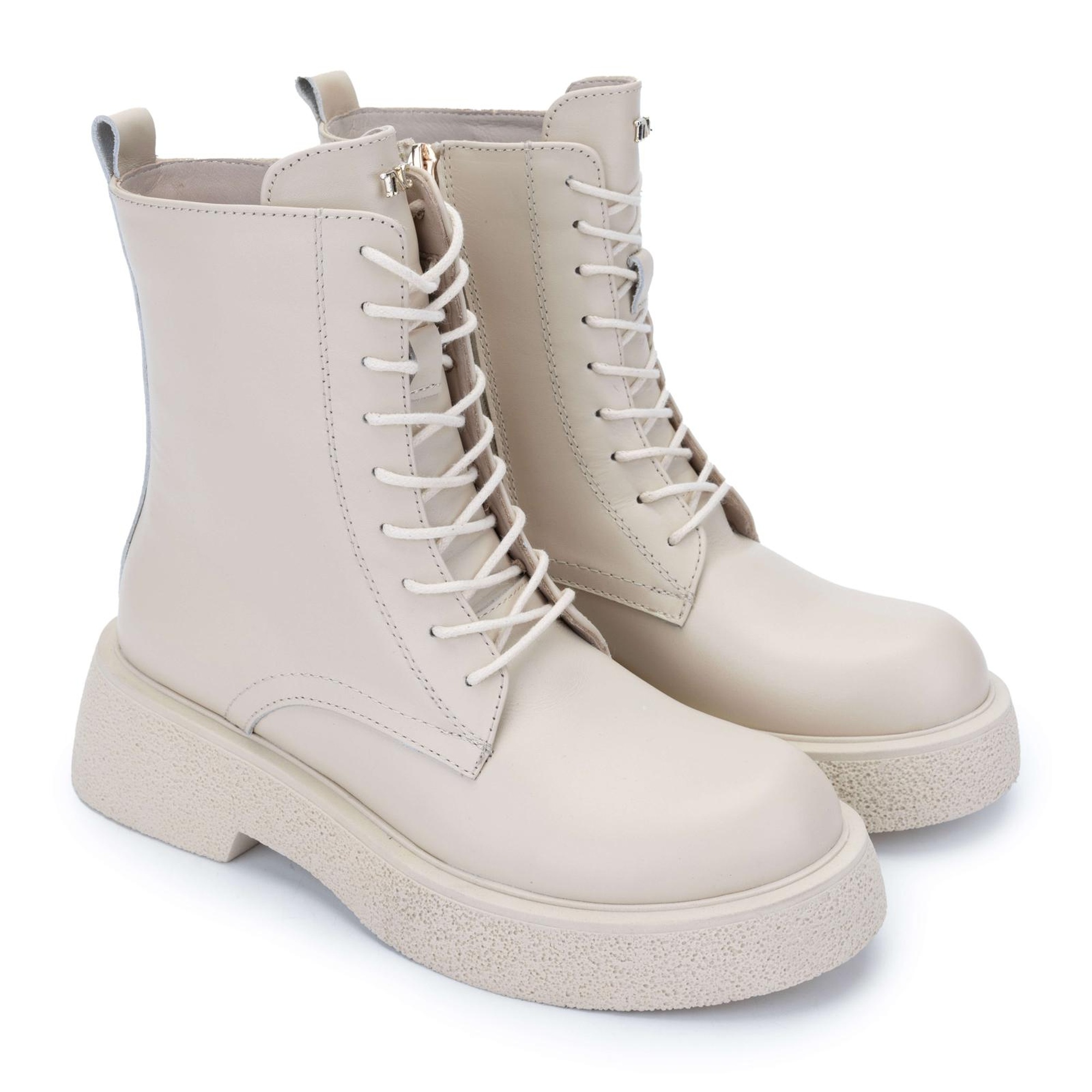 Tamer Tanca Kadın Hakiki Deri Bej Casual Bot