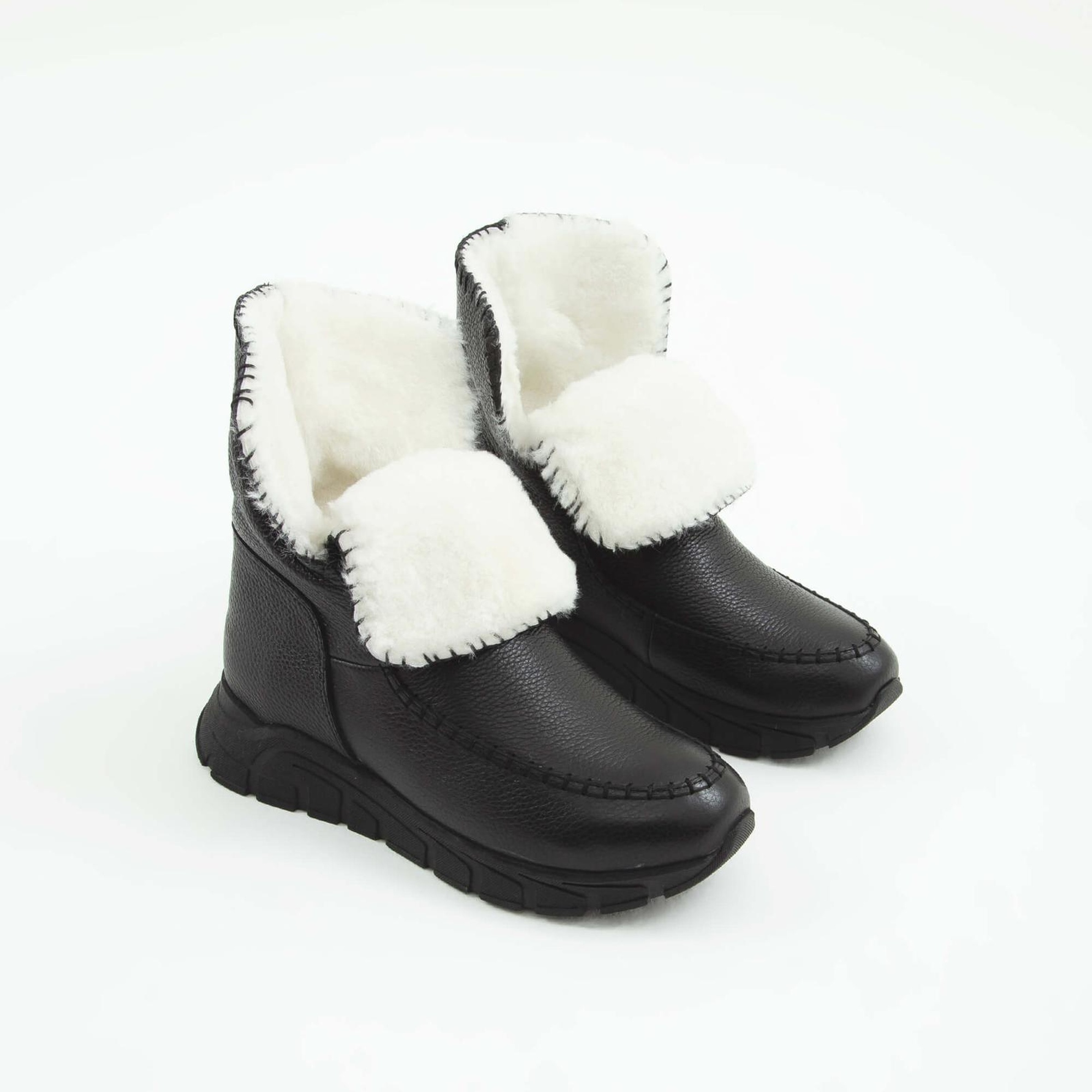 Tamer Tanca Kadın Hakiki Deri Siyah Floter Casual Bot