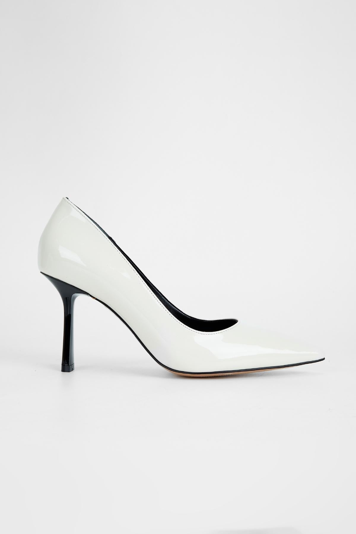  Valmenti Kadın Off white rgn Hakiki Deri Topuklu Ayakkabı