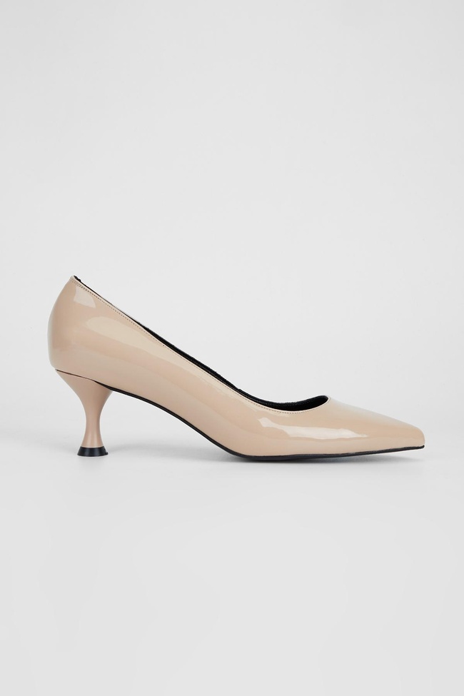  Valmenti Kadın Bej Rgn Vegan Topuklu Ayakkabı