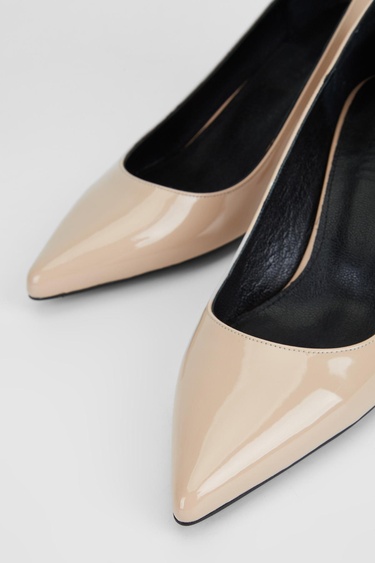  Valmenti Kadın Bej Rgn Vegan Topuklu Ayakkabı