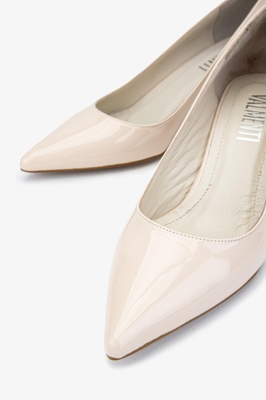  Valmenti Kadın Ekru Vegan Topuklu Ayakkabı