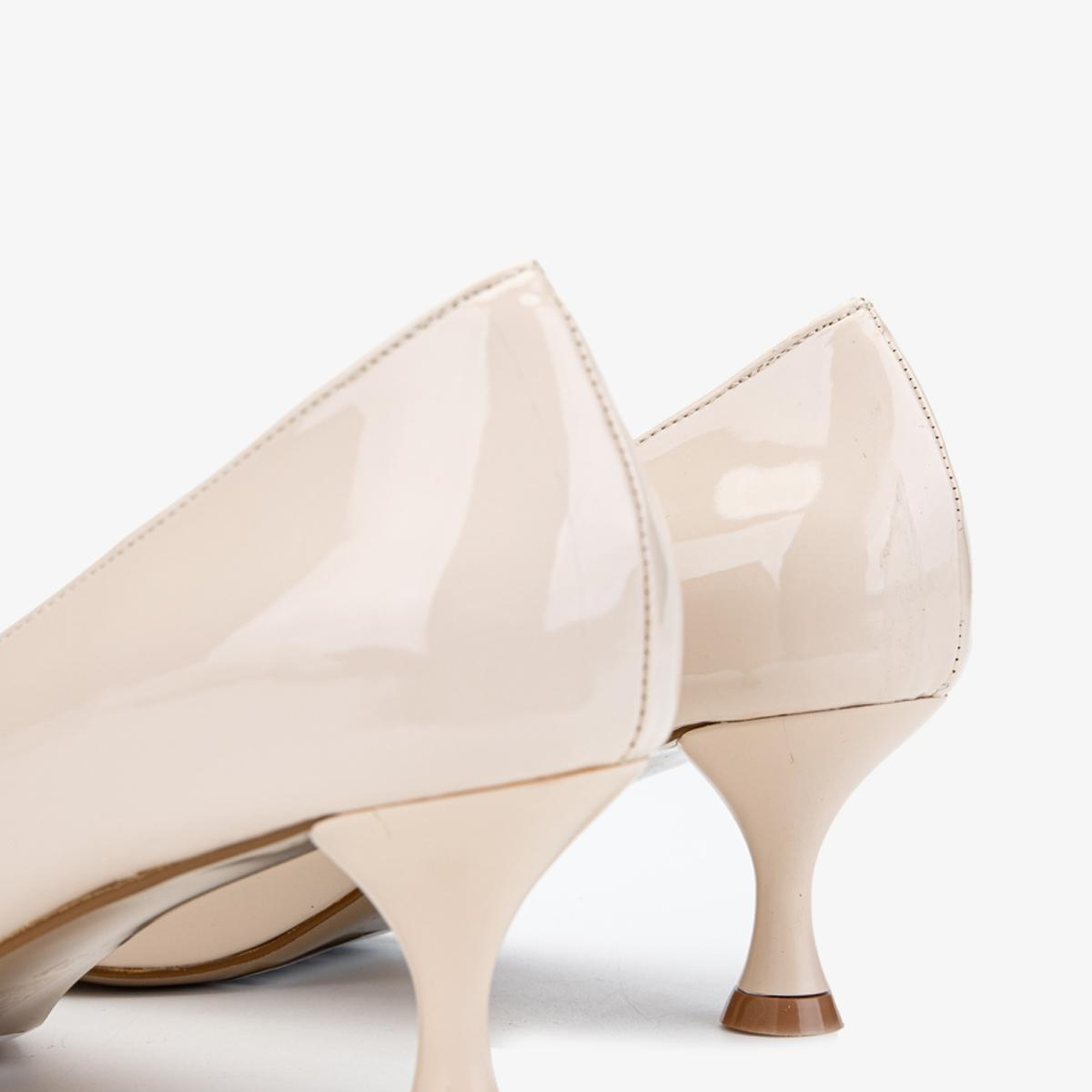 Valmenti Kadın Ekru Vegan Topuklu Ayakkabı