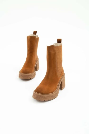  Tamer Tanca Kadın Hakiki Deri Kahverengi Casual Bot