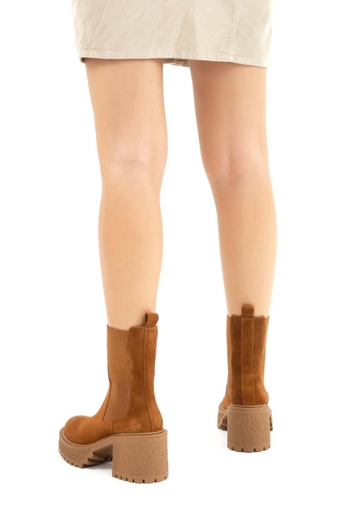  Tamer Tanca Kadın Hakiki Deri Kahverengi Casual Bot