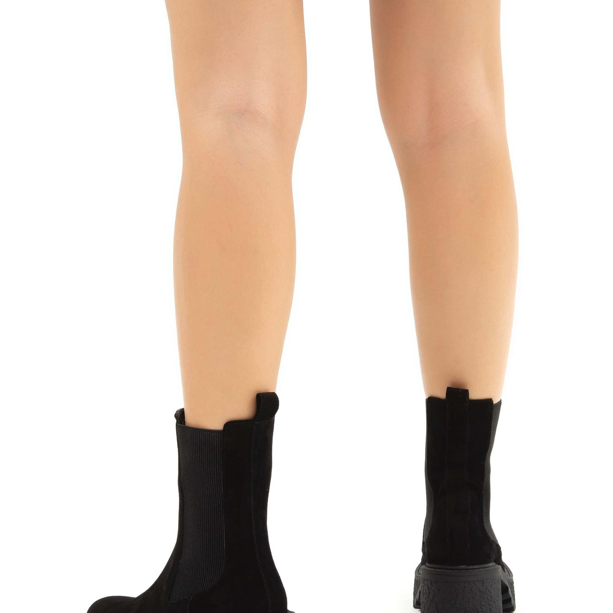 Tamer Tanca Kadın Hakiki Deri Siyah Süet Casual Bot