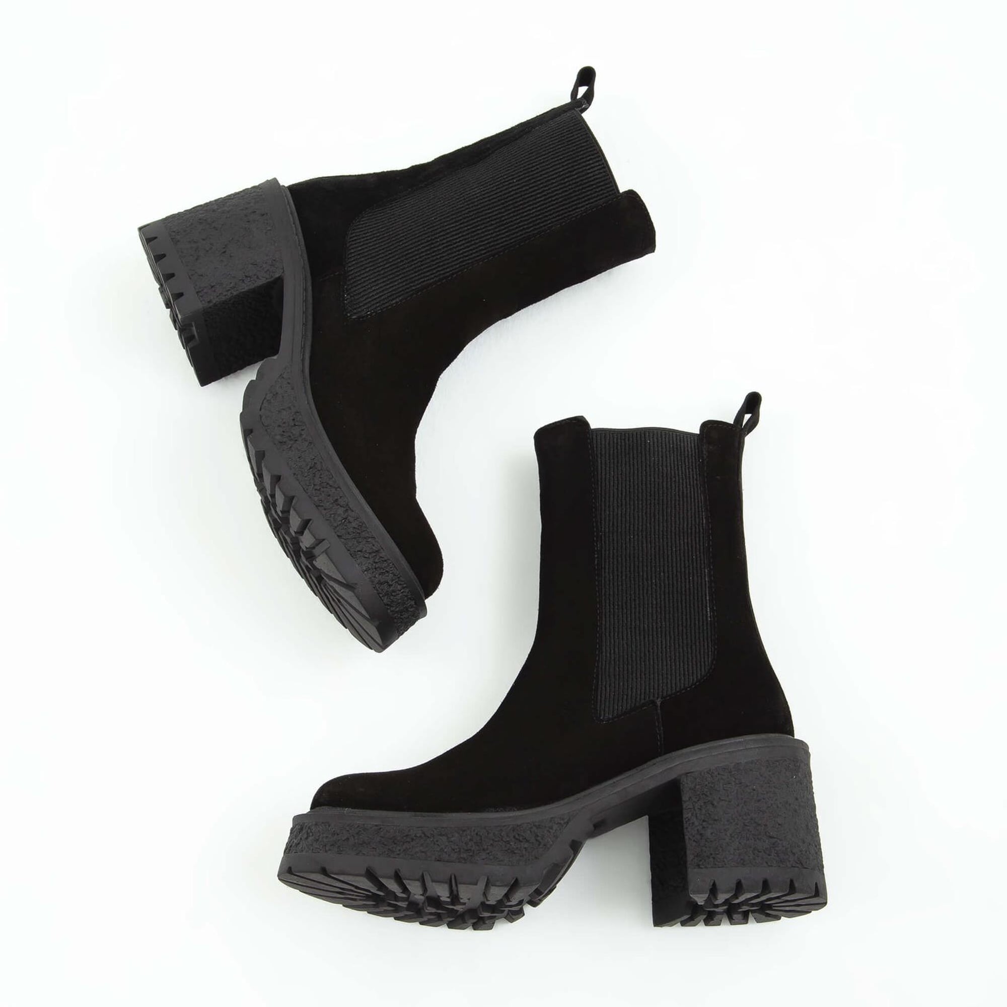 Tamer Tanca Kadın Hakiki Deri Siyah Süet Casual Bot